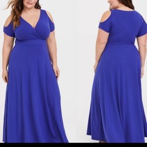 Royal Blue Torrid Maxi dress 1X
